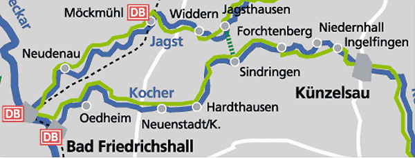 Kocher-Jagst-Radweg 3. Etappe - Stadt Aalen